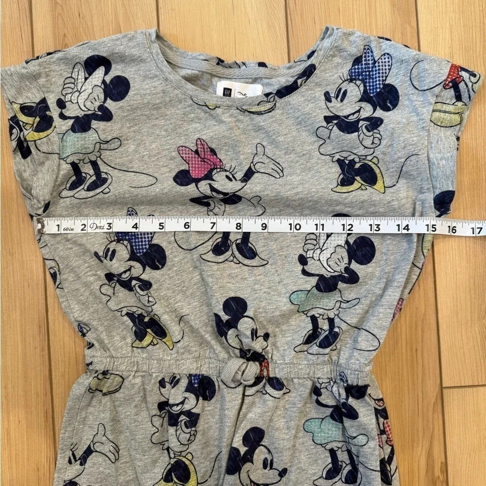 GAP Gray Kids Dress with Mickey Mouse Print